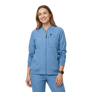 Chaqueta Médica al por Mayor para Mujer, Uniforme de Enfermera con Cremallera Frontal, Abrigo Cálido con Cuello y Puños Acanalados, Chaquetas Bomber para Hospital - Product Image 1