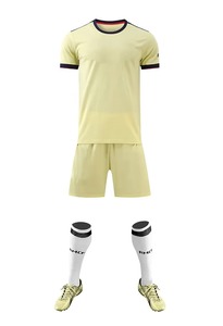 Men's Red V-Neck Soccer Jersey Short Sleeve Moisture Wicking Color Blocked Polyester Sport Shirt Adult Regular Fit - Product Image 4