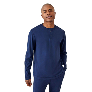 T-shirt uni à manches longues pour homme, coupe classique, nouveau style, avec logo personnalisé, collection été 2026, prix abordable - Product Image 2