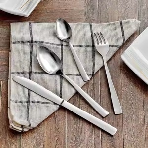 Dinner <b>Table</b> Metal <b>Spoon</b> And Fork Set Cutlery Set For Kitchen Dining Tableware Set For Restaurant - Product Image 1