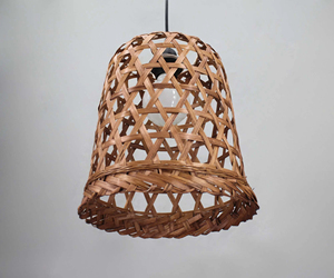 Woven Bamboo Basket Pendant Light Bohemian Style <b>Ceiling</b> Lamp Natural Rattan Hanging Light Boho Home <b>Decor</b> Supplier Manufacturer - Product Image 3