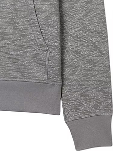 <b>Mens</b> <b>Grey</b> Embroidered Winter Pullover Hoodie Soft Fleece Kangaroo Pocket Cotton Polyester Casual <b>Sweatshirt</b> Regular Fit - Product Image 6