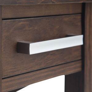Kitchener Warm <b>Walnut</b> Brown Narrow Side <b>Table</b> for Nightstands - Product Image 2