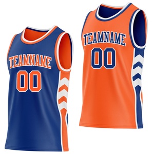 Camiseta de Baloncesto Reversible Personalizada con Nombre del Equipo 00, Camiseta sin Mangas Sublimada, Unisex, para Adultos, Transpirable, 100% Poliéster, para Todas las Temporadas - Product Image 1