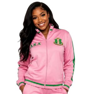 Pink AKA Vintage <b>Track</b> Suit Women Two Piece Tracksuit Set <b>Jacket</b> Jogger Pants Casual Sportswear Fashion Apparel Wholesale - Product Image 4