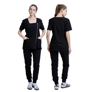 Buen Precio, Uniforme Médico de PE/Rayón, Marca Privada, Conjunto de Uniforme Moderno para Enfermeras con Diseño Estampado, Bata de Laboratorio para Doctores, Uniforme de Fábrica FMF - Product Image 3