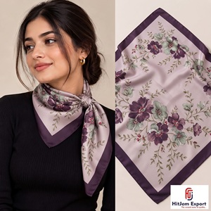Pañuelo Cuadrado con Impresión Digital Personalizada, Sensación de Seda, Accesorios de Moda Ligeros, Fabricante OEM ODM, Productos de Tela Personalizados Chios - Product Image 1
