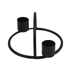 <b>Black</b> Theme Candle <b>Holder</b> With <b>Black</b> Painted Finishing Design Three Arms Candle Stand Home Villa Dinner and Wedding Table Decor - Product Image 3