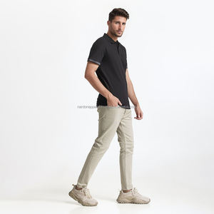 Nardon Apparel, polos de golf para hombre, camisetas de golf de manga corta a rayas, rendimiento que absorbe la humedad para hombre - Product Image 1