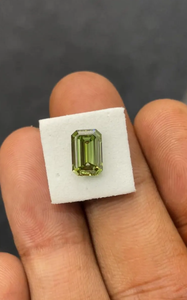 <b>Green</b> Emerald Cut Lab Grown Loose Diamond IGI Certified E VVS2 Dada Diamond <b>Jewellery</b> Model 3700 for Custom Jewelry Making - Product Image 3