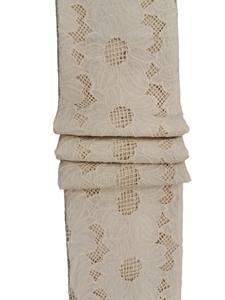 Tissu en dentelle de coton blanc floral tissé léger et respirant pour vêtements de mariée et tenues ethniques – Prix export fournisseur indien - Product Image 2