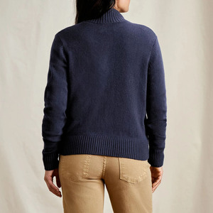 Cárdigan de Punto Acrílico Sólido de Manga Larga para Mujer, Estilo Casual de Invierno, Holgado, con Cuello Vuelto y Abotonadura Sencilla - Product Image 6