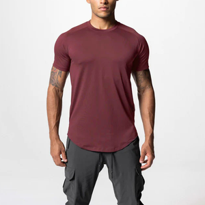 เสื้อยืดออกกำลังกายคุณภาพสูง ซับเหงื่อ แห้งเร็ว ระบายอากาศดี สวมใส่สบาย เหมาะสำหรับฤดูร้อน เล่นกีฬา ฟิตเนส สำหรับผู้ชาย - Product Image 1