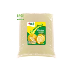 Concentré de jus de citron fraîchement pressé 30% de jus 50 Brix Sac de 10 kg Sans sucre ajouté Faible teneur en matières grasses VINUT OEM Marque privée - Product Image 4