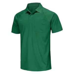 Polo pour homme à séchage rapide, athlétique, pour le golf et le tennis, manches longues - Tenue décontractée pour le bureau - Vêtements de sport - Product Image 1