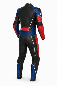 Combinaison de moto en cuir personnalisée avec logo imprimé |   Hiver |   Noir Rouge Bleu |   Fabricant OEM ODM |   Qualité de conception haut de gamme - Product Image 3