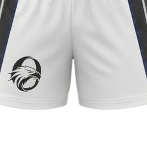 Pantalones Cortos de Netball Sublimados Blancos y Negros Unisex, Uniforme Deportivo de Poliéster, Ropa Deportiva Ligera con Paneles Laterales para Entrenamiento - Product Image 6