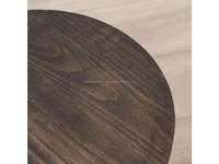 Ensemble de tables gigognes circulaires en bois de manguier brun foncé, 2-3 pieds, tables basses modernes pour salon, marque Shamil 2026, nouveauté