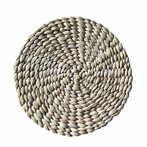 Tapetes Redondos de 10 mm Personalizables, Ecológicos, de Jacinto de Agua, Estilo Bohemio Natural - Product Image 2