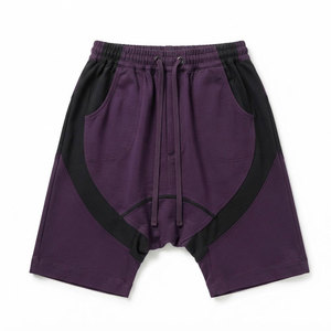 Pantalones Cortos Urbanos de Estilo Holgado para Hombre, Pierna Ancha, Cintura Baja con Cordón, Mezcla de Algodón, Moda Urbana - Product Image 1