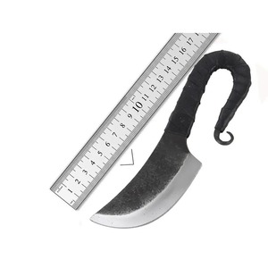 Couteau de camping médiéval antique en acier au carbone forgé, support de personnalisation ODM/OEM, utilisation industrielle et en cuir - Product Image 5