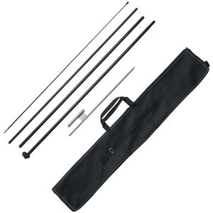 Kit Asta Bandiera a Piuma da 5 Metri, Set Asta Bandiera Swooper per Pubblicità Aziendale, Bandiere da Esterno con Picchetto per Insegne e Bandiere da Spiaggia - Product Image 1