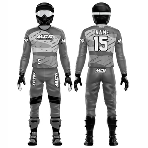 Traje de Motocross Unisex MCG de Manga Larga, Impresión por Sublimación, Secado Rápido, Transpirable, Tallas Grandes, % Poliéster, Equipo para Adultos para ATV y Carretera - Product Image 1