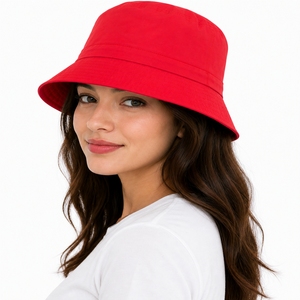 Unisex Bucket Hat Soft Cotton Casual Wide Brim Outdoor Streetwear Fashion Lightweight Comfortable Headwear Wide Brim <b>Bold</b> Style - Product Image 3