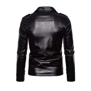 Solid Trader <b>High</b> Gloss Polished Look Fashion Wear Sleek Fit Eye Catching <b>Top</b> Quality <b>Leather</b> Jacket - Product Image 6
