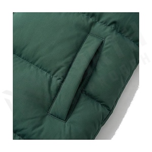 Hooded Quilted Jacket Women Winter Long Sleeve Thick Polyester Filling Windproof Solid Color Full Zipper Closure - Product Image 5