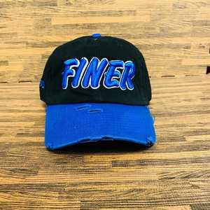 หมวกแก๊ป Zeta Phi Beta สีดำฟอกสีน้ำเงิน ปักลายสัญลักษณ์ชมรม ปรับสายได้ สไตล์ลำลอง สำหรับผู้หญิง - Product Image 1