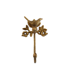 Best <b>Wall</b> Decorative Brass Cabinet Hook Holder Handmade Creative Bird Design For Cap Key Towel Hanging At Your Budget - Product Image 1