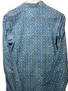 คุรตะผู้ชายผ้าฝ้าย 100% พรีเมียมแบบสั้น |   แขนยาว |   งานพิมพ์ลายดอกไม้แบบแฮนด์เมด |   ระบายอากาศได้ดีในราคาที่เหมาะสม - Product Image 5