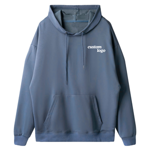 Sudadera con Capucha para Hombre, Nueva Colección de Invierno, Manga Larga, Estilo Casual, con Bolsillo de Color Sólido, Tejido Fino, Corte Holgado, 100% Algodón - Product Image 3