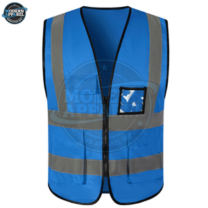 Gilet de sécurité routière pour hommes à prix abordable, service OEM, logo personnalisé, gilet respirant, nouvelle construction en maille, gilet de travail de sécurité - Product Image 6