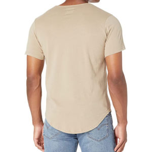 Camiseta de Hombre de Alta Calidad, 100% Algodón Tejido, Color Sólido, Corte Regular, Transpirable, para Adultos, Superventas - Product Image 4