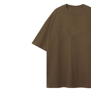 Camiseta de hombre de algodón 100% tejida, oversize, lisa, con logo personalizado, antiarrugas, manga corta, en blanco, lavado ácido, estilo vintage, para gimnasio - Product Image 3