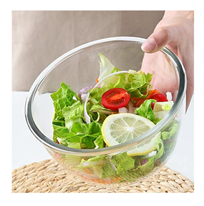 Juego de 2 tazones para ensalada de acrílico personalizados, aptos para lavavajillas, diseño minimalista, vajilla para servir en el hogar. - Product Image 4