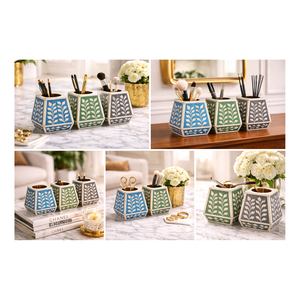 Quemador de incienso estilo árabe con incrustaciones de hueso y diseño de nácar, caja de incienso tradicional árabe para Ramadán, quemador de Oud. - Product Image 6