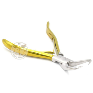 High Grade Gold Plated Stainless Steel Hair <b>Extension</b> Pliers Needle Nose Clamp Tool for Ring <b>Beads</b> for Human Hair - Product Image 3