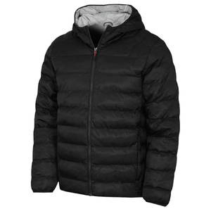 New Arrival Custom Logo Front Stand Collar Mens <b>Waterproof</b> Hooded Puffer <b>Jacket</b> Warm Winter <b>Long</b> Sleeve Zipper Wholesale Price - Product Image 4