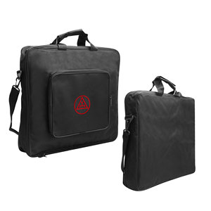 Sac à bandoulière souple de style provincial avec poche et broderie d'emblème, pour tablier maçonnique de l'Arche Royale - Product Image 1