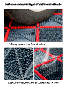 Tapis de porte extérieur 90*120 cm, tapis d'entrée robuste, imperméable, pour extérieur - Product Image 4