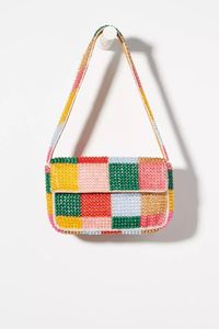 Bolso de Hombro de Cristal con Cuentas Hecho a Mano MS, Regalo de Boda, Cartera de Mano, Bolso Artesanal Moderno y Colorido, Color Personalizable - Product Image 4