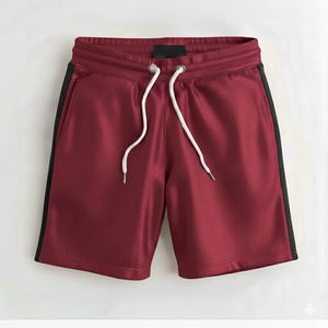 Shorts pour hommes en coton tricoté, vente en gros OEM, logo personnalisé, broderie, motif respirant, confortables, décontractés, pour l'été - Product Image 5