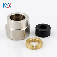 Kit complet de raccords de gaz en laiton sans évasement avec tuyau flexible en spirale pour une installation rapide sur site