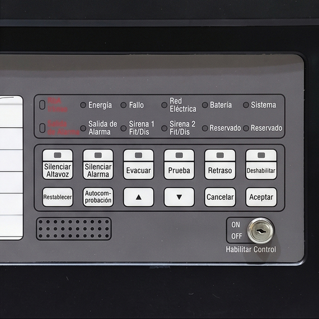 Tanda TXC7002 Advanced LCD 2 Zone Conventional Fire Alarm Control Panel Panel de Alarma Contra Incendios