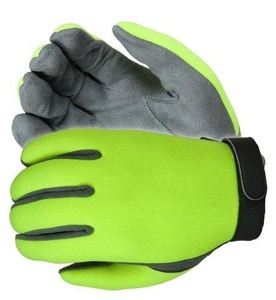 Guantes de Seguridad UltraVIZ de Aramida de Alta Visibilidad Color Lima, Anticorte, Antideslizantes y Resistentes al Calor para Control de Tráfico - Product Image 4