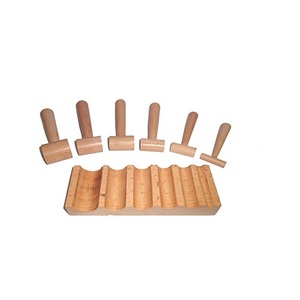 Bloc de façonnage en bois pour cannelures en U, avec 6 marteaux, outils de pliage et de façonnage pour bijoux - Product Image 4