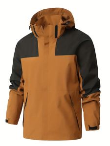 เสื้อแจ็คเก็ตกันลมคุณภาพสูงสำหรับผู้ชาย คอตั้ง ระบายอากาศได้ดี ผลิตจากผ้าโพลีเอสเตอร์/คอตตอน 100% - Product Image 4